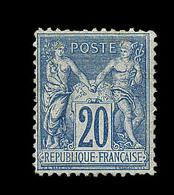 * TYPE SAGE - * - N°73 - 20c Bleu - Type I -  Tirage Des Régents - (trucage) - TB - 1876-1878 Sage (Typ I)