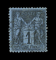 O TYPE SAGE - O - N°84 - 1c Bleu De Prusse - Obl.  - Bon Centrage - Signé Scheller - Sinon TB - 1876-1878 Sage (Type I)