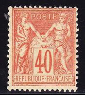 * TYPE SAGE - * - N°94 - 40c Rge Orange - TB - 1876-1878 Sage (Type I)