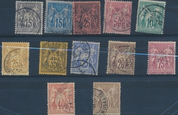 O LOTS-COLLECTIONS (Période Classique) - O - N°65, 67, 69/71, 77/8, 90/3, 104 - 12 Valeurs - B/TB - Otros & Sin Clasificación