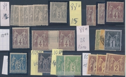 **/* LOTS-COLLECTIONS (Période Classique) - **/* - Entre N°83 Et 106 Dt Multiples - états Divers - Otros & Sin Clasificación