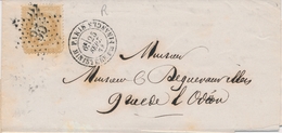 LAC ÉMISSION EMPIRE LAURE Sur Lettre - LAC - N°28 - Obl. étoile 35 - Paris /Ministère Des Finances - 25/9/68 - B/TB - 1849-1876: Periodo Clásico