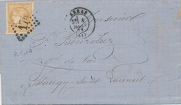 LAC Emission De BORDEAUX Sur Lettre - LAC - N°43B - Obl. GC 174 - T17 ARRAS - 1/3/71 - Pour Blangy St Laurent - TB - 1849-1876: Période Classique