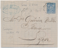 LAC POSTE FERROVIAIRE /CONVOYEURS STATIONS  - LAC - N°90 - Obl. Convoyeurs Calais à Arras - Juillet 1879 - TB - Poste Ferroviaire