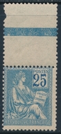 ** TYPE MOUCHON - ** - N°114 - 25c Bleu + Interpanneau - TB - 1900-02 Mouchon