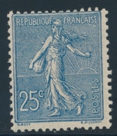 ** TYPE SEMEUSE LIGNEE - ** - N°132 - 25c Bleu - TB - 1903-60 Säerin, Untergrund Schraffiert