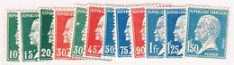 ** PERIODE SEMI-MODERNE - ** - N°170/81 - Série Pasteur - TB - Unused Stamps