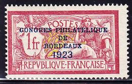 ** PERIODE SEMI-MODERNE - ** - N°182 - Congrès De Bordeaux 1923 - Avec Certificat - TB - Unused Stamps