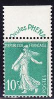 ** PERIODE SEMI-MODERNE - ** - N°188 - PHENA - Bandelette Supérieure - TB - Unused Stamps