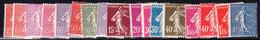 ** PERIODE SEMI-MODERNE - ** - N°189/205 - TB - Unused Stamps