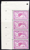 ** TYPE MERSON - ** - N°240 - Bde De 4 + CDF Complet - TB - 1900-27 Merson