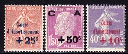 ** PERIODE SEMI-MODERNE - ** - N°249/51 - TB - Unused Stamps