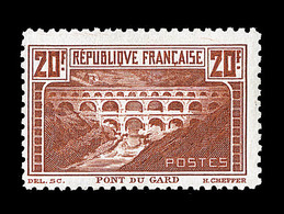 ** PERIODE SEMI-MODERNE - ** - N°262B - 20F - Pont Du Gard - Dent 11 - TB - Unused Stamps
