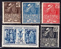 ** PERIODE SEMI-MODERNE - ** - N°270/74 - TB - Unused Stamps