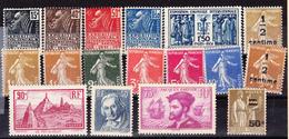 ** PERIODE SEMI-MODERNE - ** - N°270/74, 277A/79B, 290, 295, 296, 298 = 21 T. - TB - Unused Stamps