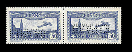 ** POSTE AERIENNE - ** - N°6c - Paire - EIPA 30 - TB - 1927-1959 Mint/hinged