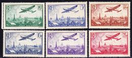 ** POSTE AERIENNE - ** - N°8/13 - 6 Val - TB - 1927-1959 Mint/hinged