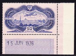 * POSTE AERIENNE - * - N°15 - Cdf Date - Trace Invisible - TTB - 1927-1959 Neufs