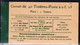 ** CARNETS ANCIENS - ** - N°137 C9 - Le Carnet 40 T. - TB - Other & Unclassified