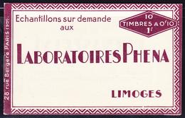 ** CARNETS ANCIENS - ** - N°188 C2 -Manque 2 Timbres - TB - Autres & Non Classés