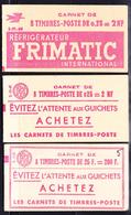 ** CARNETS ANCIENS - ** - N°1011C - C1 - Série S1.59 - 1234 - C1 Série 01.60 - 1263 - C1 Série 01.62 - ( C2v Frimatic) - - Other & Unclassified