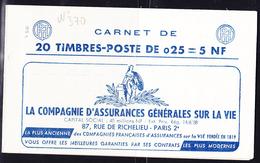 ** CARNETS ANCIENS - ** - N°1234 C2 - Série S.02.60  - Daté En Haut 9/2/60 - TB - Autres & Non Classés