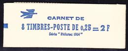 ** CARNETS ANCIENS - ** - N°1331 C5 - Série PHILATEC 1964 - Couverture Bleu - Carnet Ouvert - TB - Autres & Non Classés