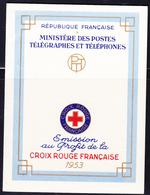 O CARNETS CROIX-ROUGE - O - N°2002 - + Rouge - 1953 - PJ Le Havre - TB - Croix Rouge