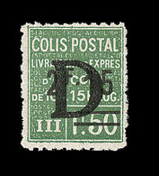 * COLIS POSTAUX - * - N°139 - 2F15 Sur 1F50 Vert - Surchargé D - Signé Roumet - TB - Nuevos