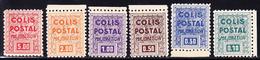 ** COLIS POSTAUX - ** - N°182A/82F - Non Emis Dentelé - BDF - TB - Neufs