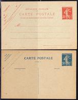 EP ENTIERS POSTAUX - EP - N°SEC.M1 - N°160 CP1, 192 CP1 - TB - Letter Cards