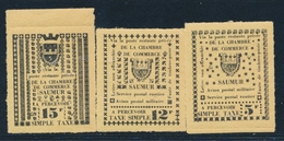 ** TIMBRES DE GREVE (REF. MAURY) - ** - N°4/6 - SAUMUR - TB - Autres & Non Classés