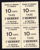 ** TIMBRES DE GREVE (REF. MAURY) - ** - N°13 Bloc De 4 - St Dizier - TB - Autres & Non Classés