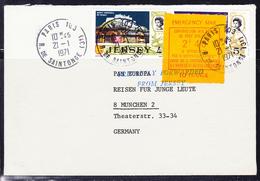 S/L TIMBRES DE GREVE (REF. MAURY) - S/L - N°24a - Affranch. Mixte Avec Jersey - CàD Série 21.1.71 Pour Munich - TB - Andere & Zonder Classificatie