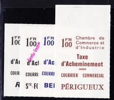 ** TIMBRES DE GREVE (REF. MAURY) - ** - N°27, 29A, 31, 33 - Royan, Ste Foy-La-Grande, Bergerac, Périgueux - TB - Autres & Non Classés