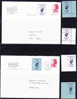 ** TIMBRES DE GREVE (REF. MAURY) - ** - N°39/40 Dent. Et On Dent + Les Mêmes S/lettres Av Dept Affranchiss - TB - Autres & Non Classés