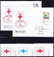 ** TIMBRES DE GREVE (REF. MAURY) - ** - N°44/6 Marseille + 45/6 S/2 Lettres Av Dept Affranch. - TB - Andere & Zonder Classificatie