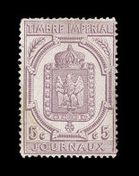 * TIMBRES JOURNAUX - * - N°10 - 5c Lilas - Comme ** - TB - Journaux