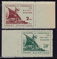 (*) TIMBRES DE GUERRE  - (*) - N8/9 - Bdf - Signé Calves - TB - Guerre (timbres De)