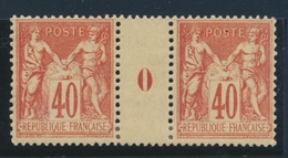 * MILLESIMES - * - N°94 - 40c Rouge Orange - Mill. 0 - TB - Millésimes