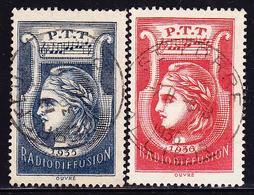 O TIMBRES DE RADIODIFFUSION - O - N°1/2 - Rouge Et Bleu - TB - France Radiodiffusion