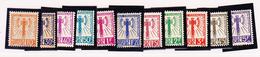 (*) TIMBRES DE SERVICE - (*) - N°1/4, 6/12 -  11 Valeurs - TB - Neufs