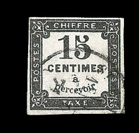 O TIMBRES TAXE - O - N°4 - 15c Noir - Signé Calves - TB - 1859-1959 Neufs