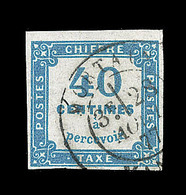 O TIMBRES TAXE - O - N°7 - 40c Bleu - TB - 1859-1959 Neufs