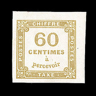 * TIMBRES TAXE - * - N°8 - 60c Jaune Bistre - Belles Marges - Signé Roumet - TB - 1859-1959 Neufs