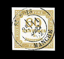 O TIMBRES TAXE - O - N°8 - 60c Bistre - Belles Obl. - TB - 1859-1959 Mint/hinged