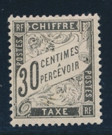 * TIMBRES TAXE - * - N°18 - 30c Noir - TB - 1859-1959 Neufs