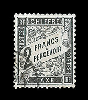 O TIMBRES TAXE - O - N°23 - 2F Noir - Bon Centrage - Signé Regnaud  - TB - 1859-1959 Mint/hinged