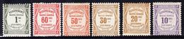 * TIMBRES TAXE - * - N°43/48  - TB - 1859-1959 Mint/hinged