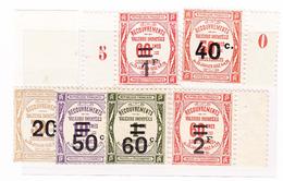 ** TIMBRES TAXE - ** - N°49/54 - TB - 1859-1959 Mint/hinged
